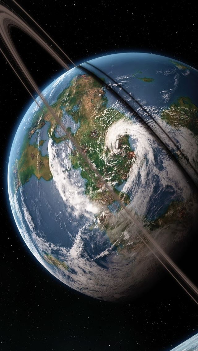 640x1136 Stars And Planets -  iPhone Wallpaper