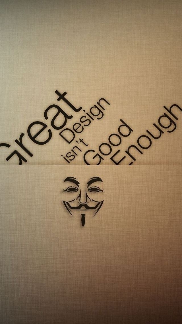 640x1136 Anonymous Design Typography - great iPhone Wallpaper