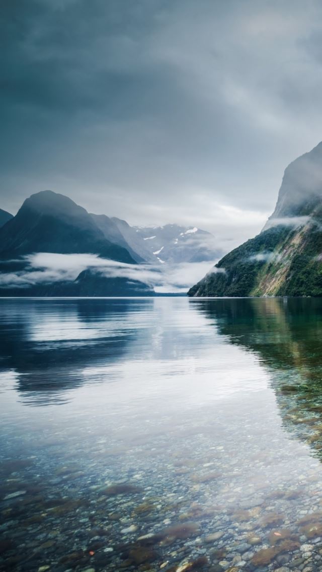 640x1136 New Zealand Lake Landscape - lake iPhone Wallpaper