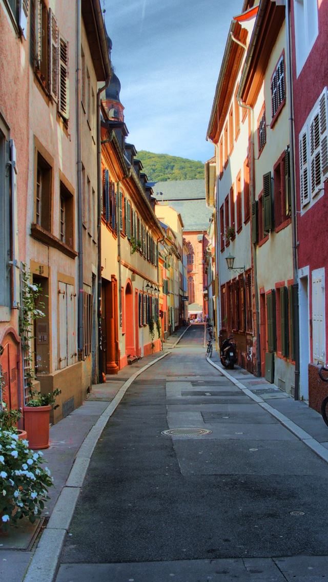 640x1136 Alley - road iPhone Wallpaper