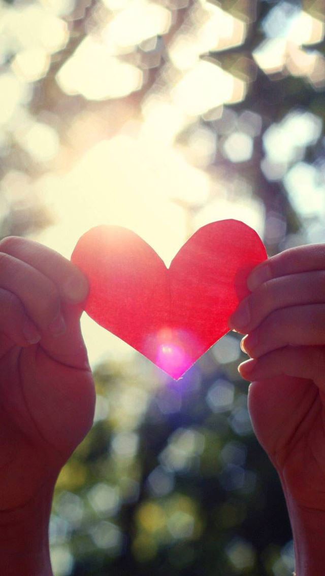 640x1136 Love light shining - shining iPhone Wallpaper