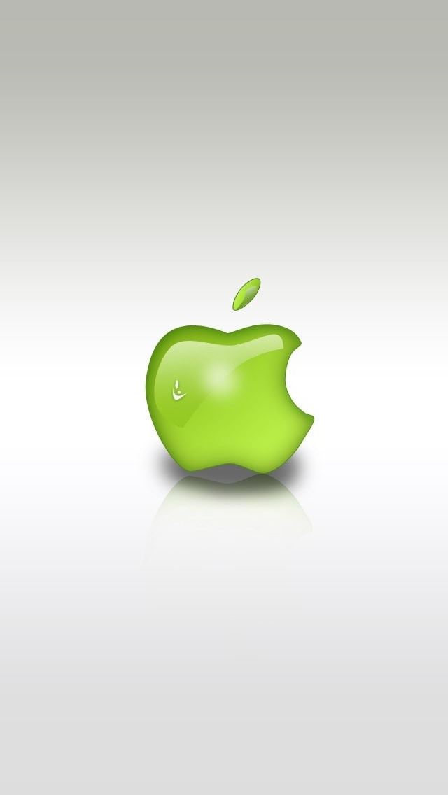 640x1136 Green Apple Logo - logo iPhone Wallpaper