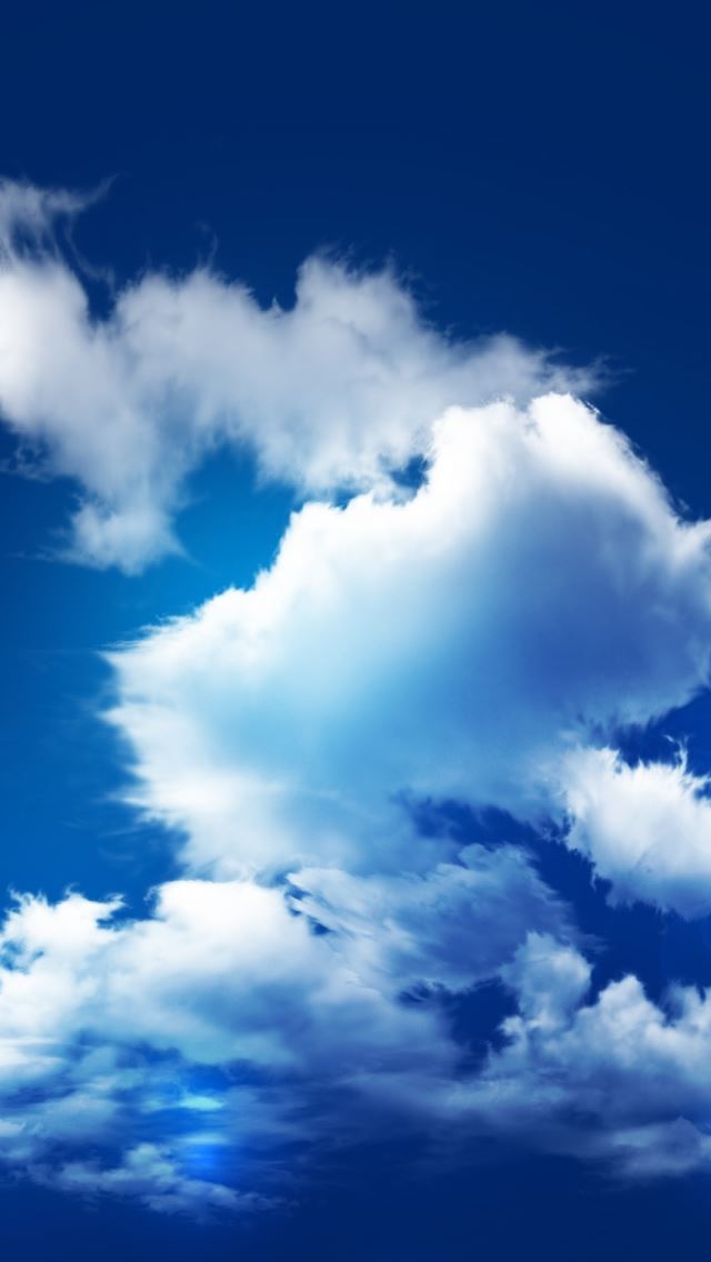 640x1136 Blue Sky And Clouds -  iPhone Wallpaper