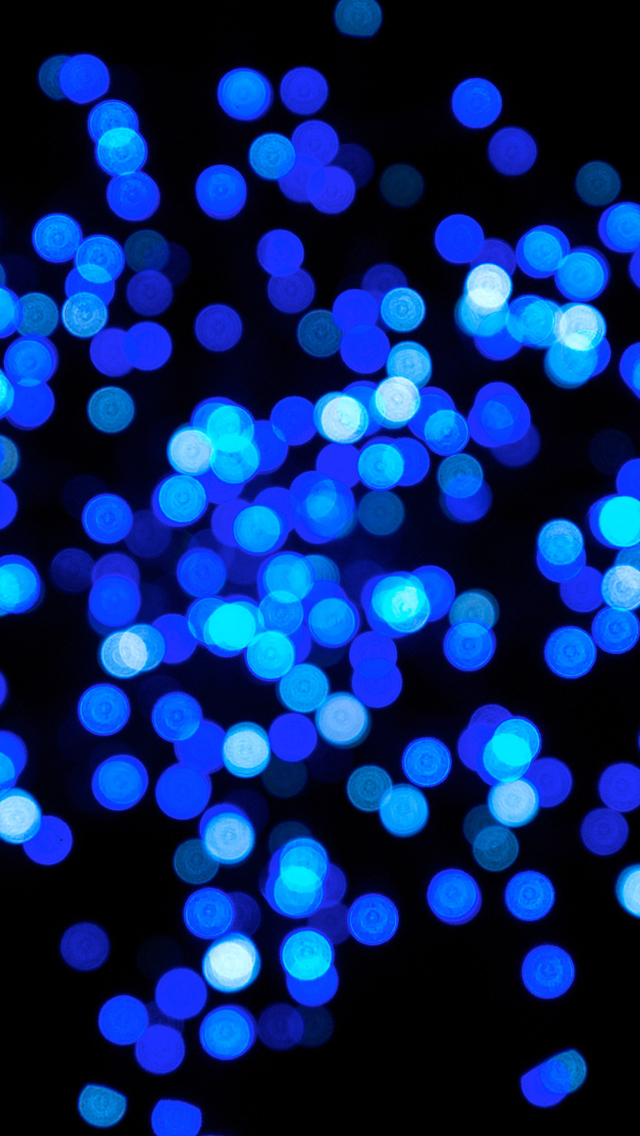 Glowing blue bubbles iPhone Wallpapers Free Download