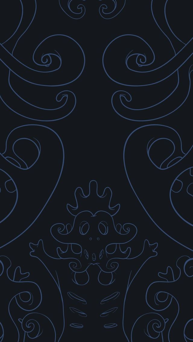 640x1136 Dark vector art - monster iPhone Wallpaper