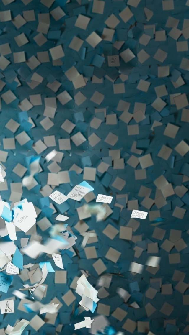 640x1136 Stickers Leaves - wall iPhone Wallpaper
