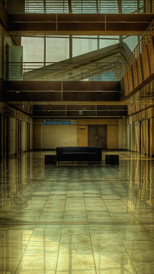 640x1136 Building Lobby - window iPhone Wallpaper