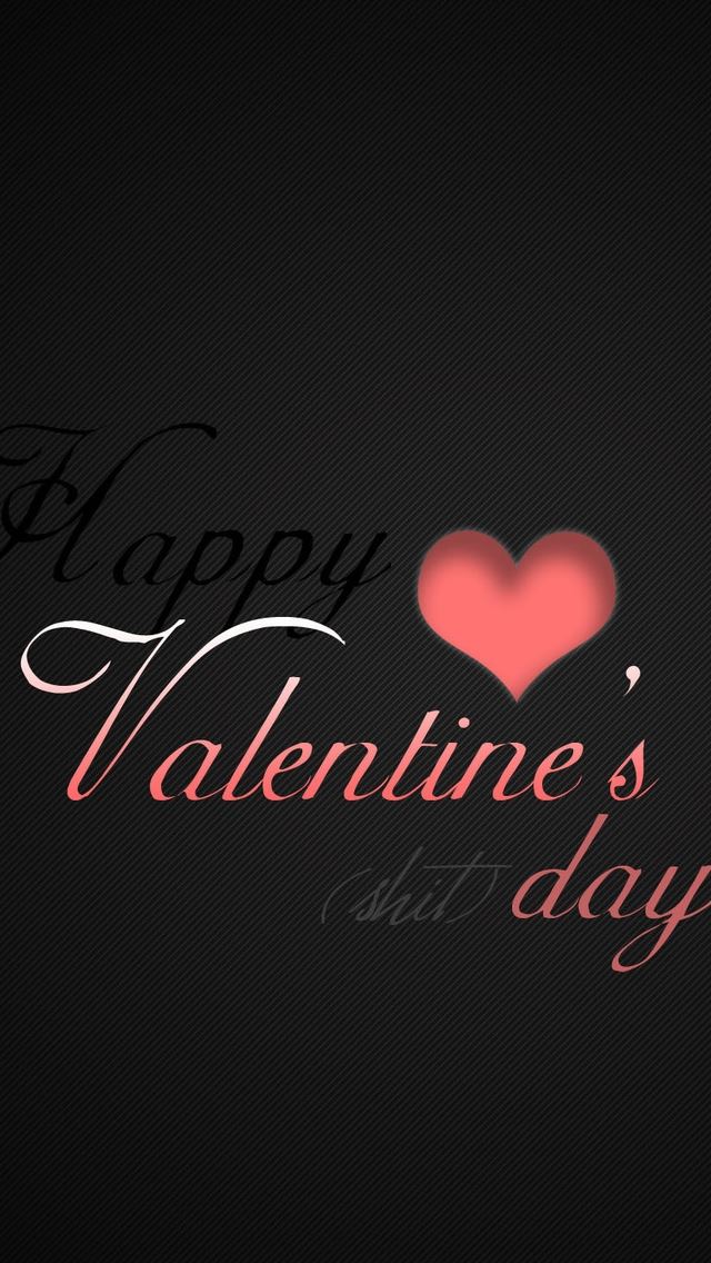 640x1136 Happy Valentine Day - heart iPhone Wallpaper