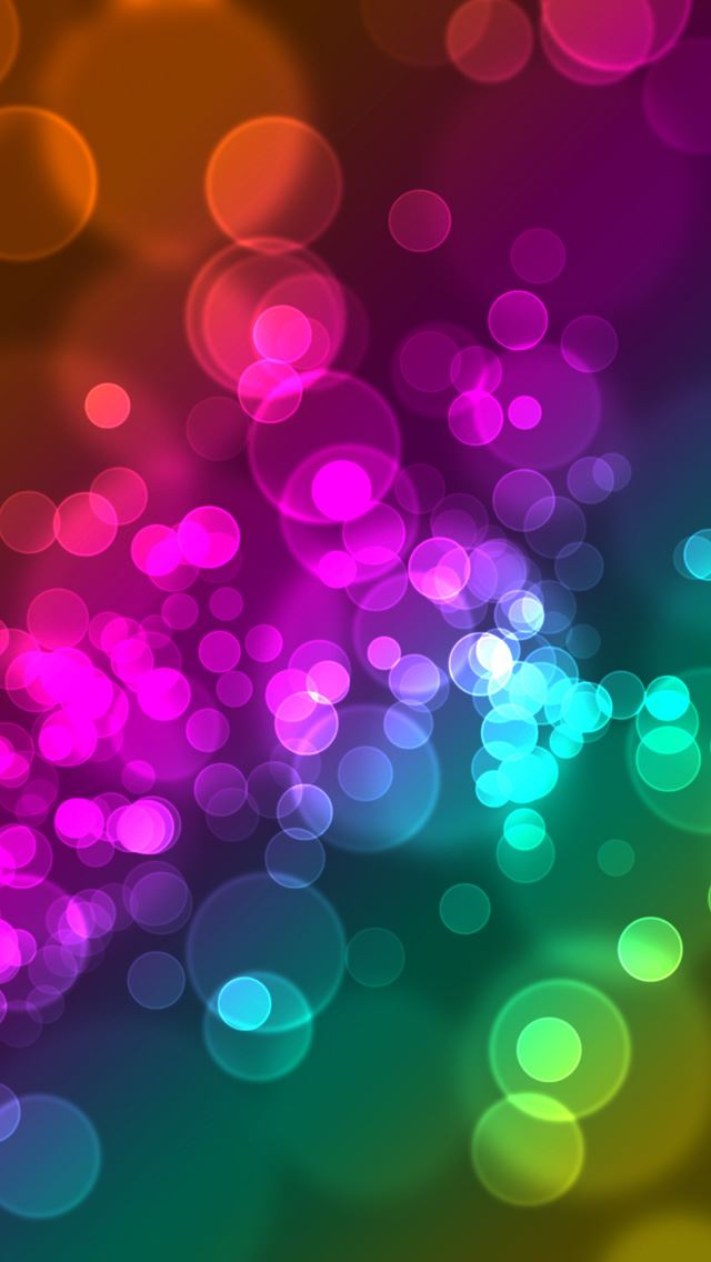 640x1136 Light bokeh - circle iPhone Wallpaper