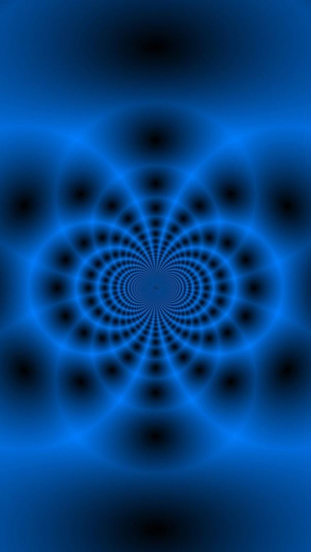 640x1136 Blue Fractal Tunnel - tunnel iPhone Wallpaper