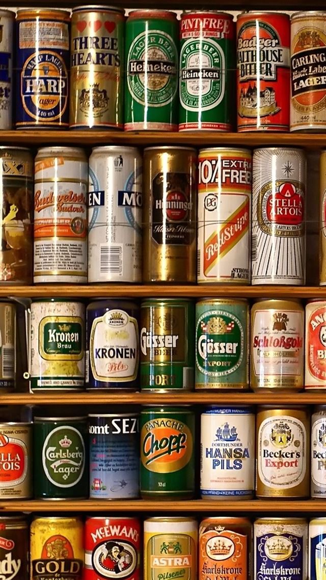 640x1136 Beer Cans -  iPhone Wallpaper