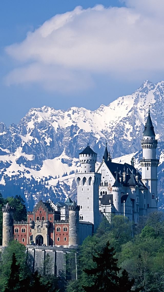 640x1136 Neuschwanstein Castle - castle iPhone Wallpaper