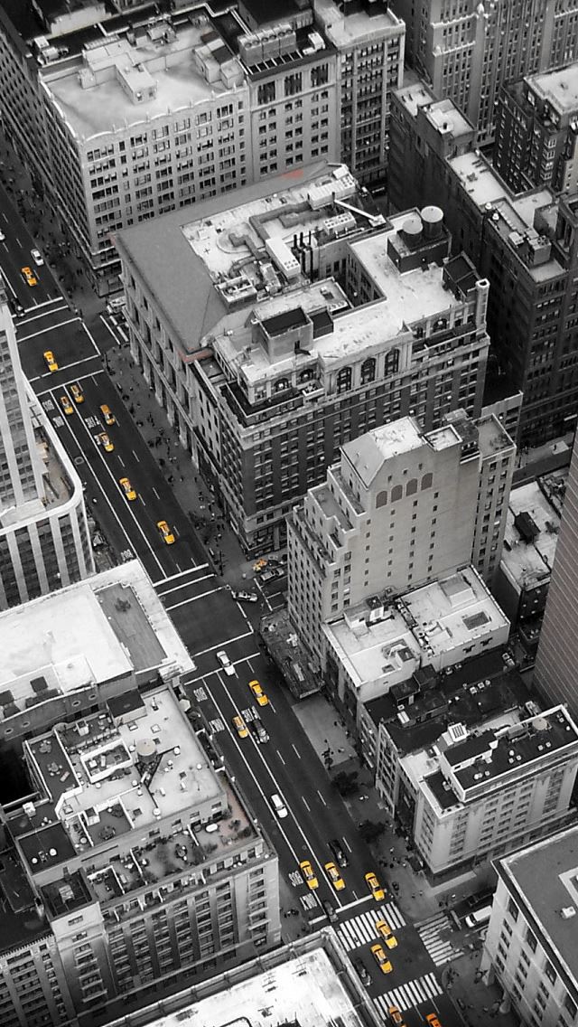 640x1136 New York City Streets - tower iPhone Wallpaper
