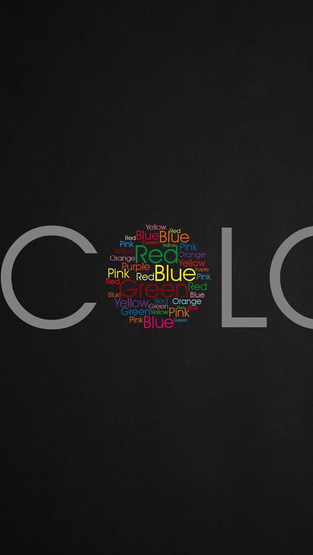 640x1136 Colors - word iPhone Wallpaper