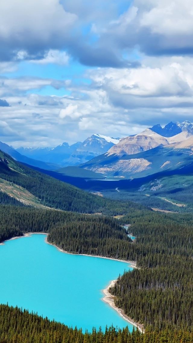 640x1136 Canada Blue Lake - canada iPhone Wallpaper