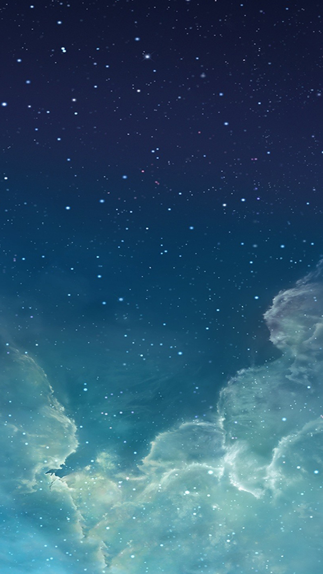 Starry night sky iPhone wallpaper 