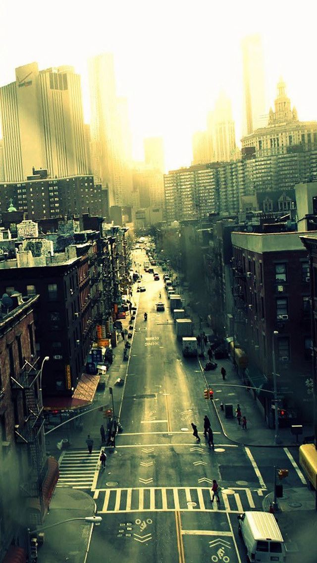 640x1136 Dawn road - road iPhone Wallpaper