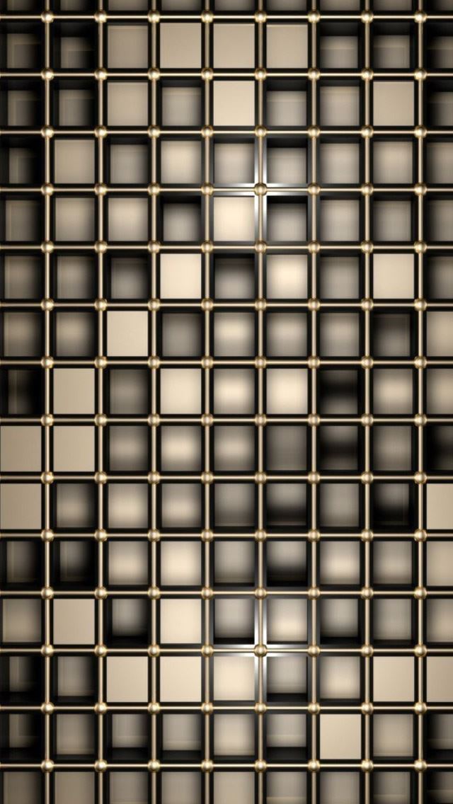 640x1136 Bronze Squares - line iPhone Wallpaper
