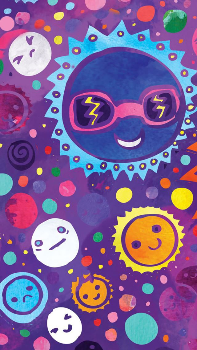 640x1136 Cool Suns - circle iPhone Wallpaper