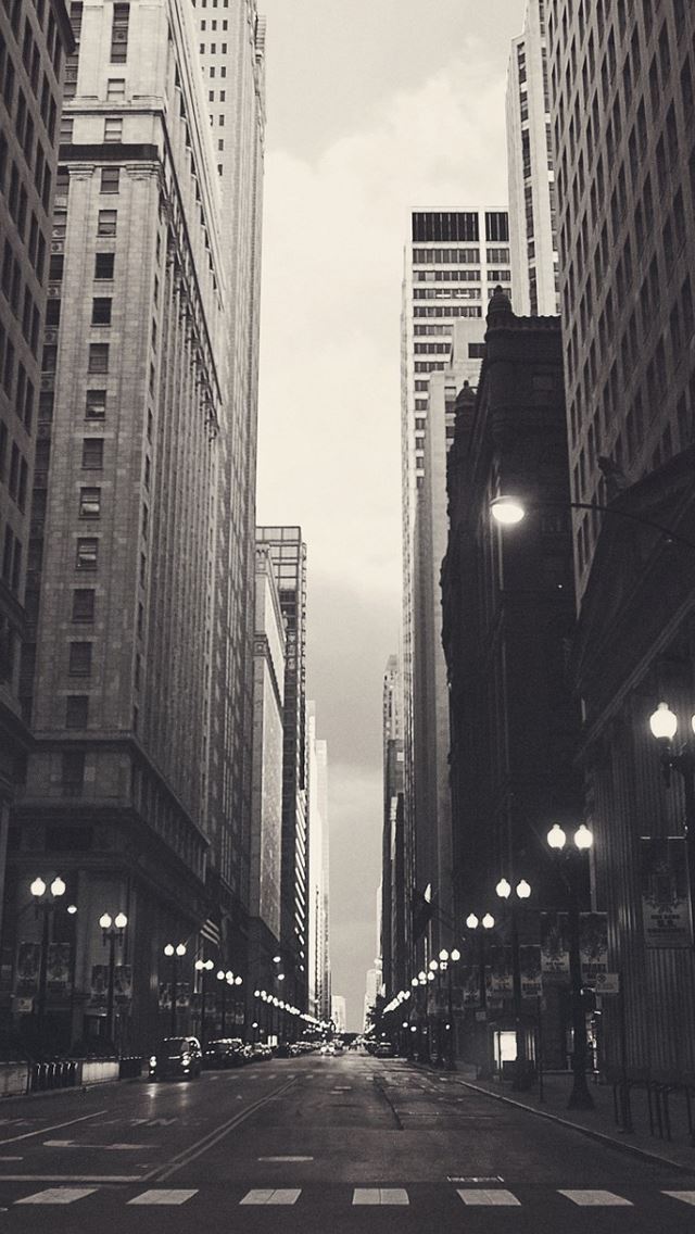 640x1136 City night - road iPhone Wallpaper