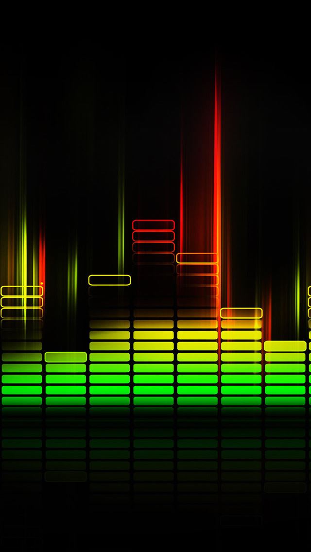 640x1136 Equalizer - yellow iPhone Wallpaper