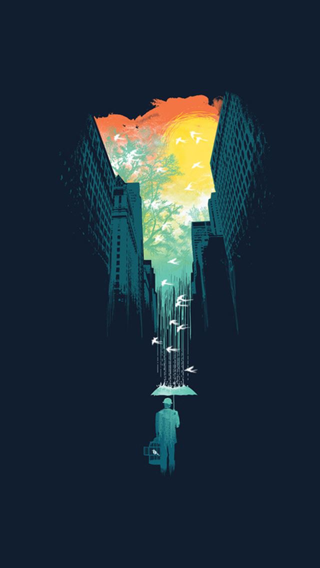 640x1136 Propped days - building iPhone Wallpaper