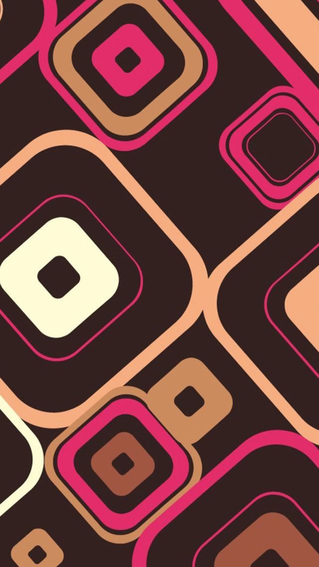 640x1136 Retro Squares - retro iPhone Wallpaper