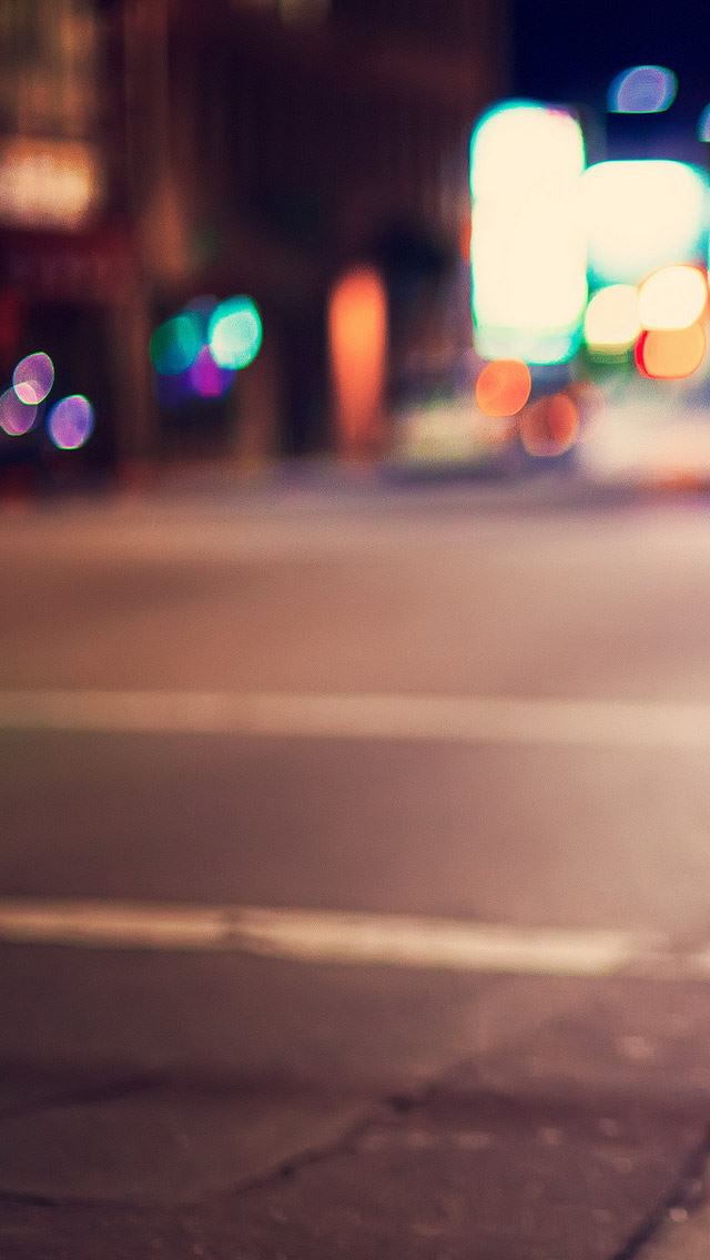 640x1136 The Streets At Night -  iPhone Wallpaper