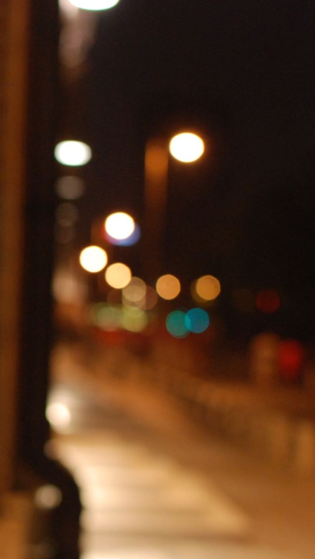 640x1136 Night Street -  iPhone Wallpaper