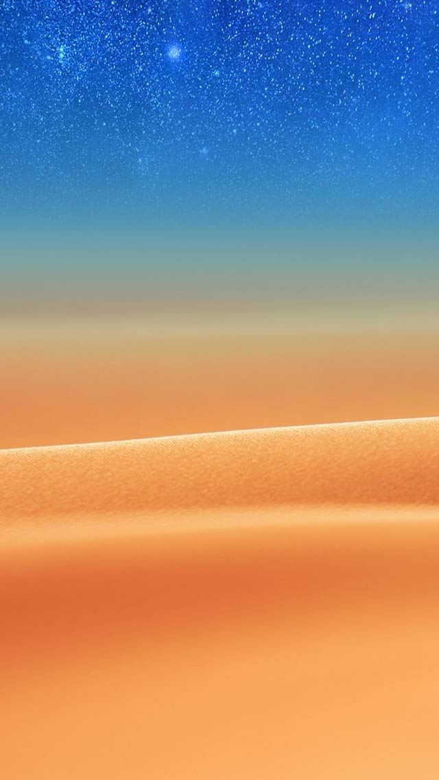 640x1136 Desert Star night -  iPhone Wallpaper