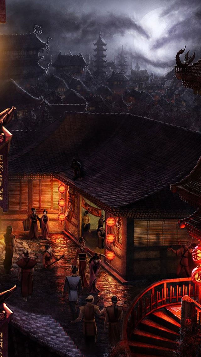 640x1136 Geishas -  iPhone Wallpaper