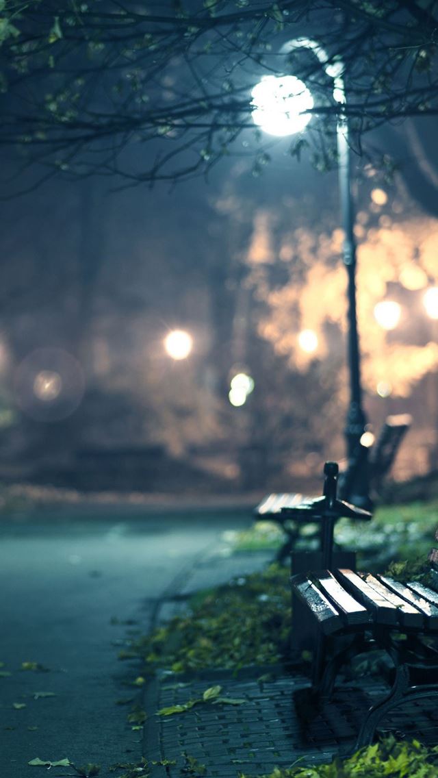 640x1136 Bench - cityscapes iPhone Wallpaper