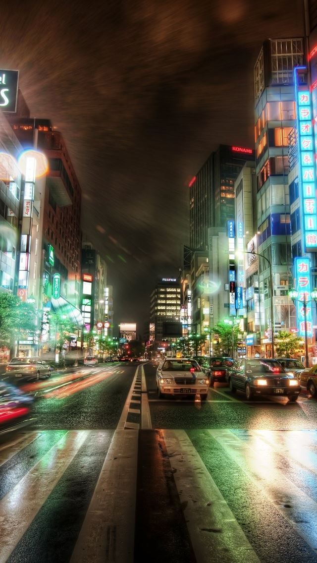 640x1136 Street lighting - building iPhone Wallpaper