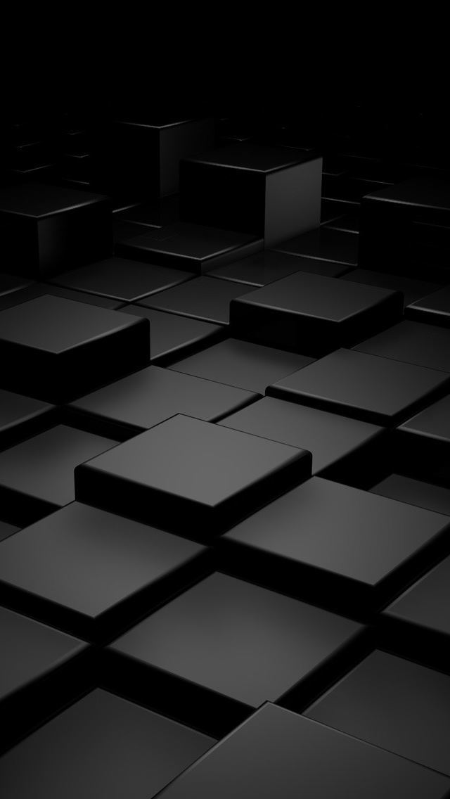 640x1136 3D Cube -  iPhone Wallpaper