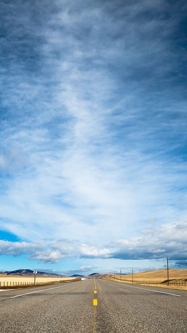640x1136 Road Sky - cloud iPhone Wallpaper