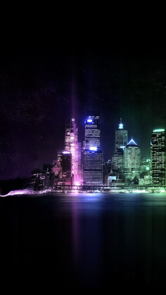 640x1136 City night - building iPhone Wallpaper