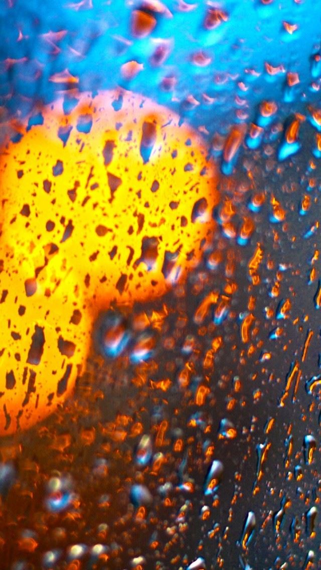 640x1136 Water Bokeh - droplet iPhone Wallpaper