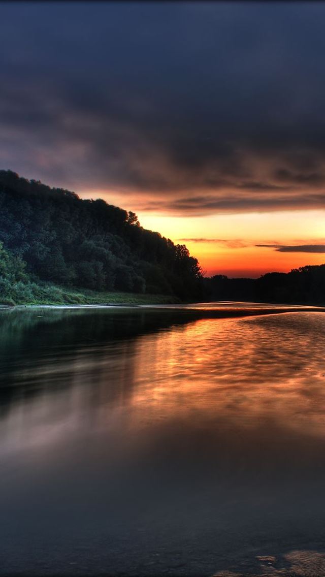 640x1136 lake sky - lake iPhone Wallpaper
