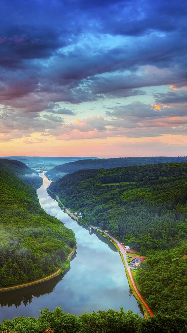 640x1136 River basin - sky iPhone Wallpaper