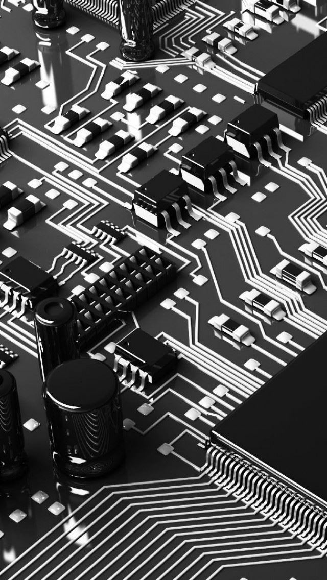 640x1136 Circuit Boards Capacitors Resistors -  iPhone Wallpaper