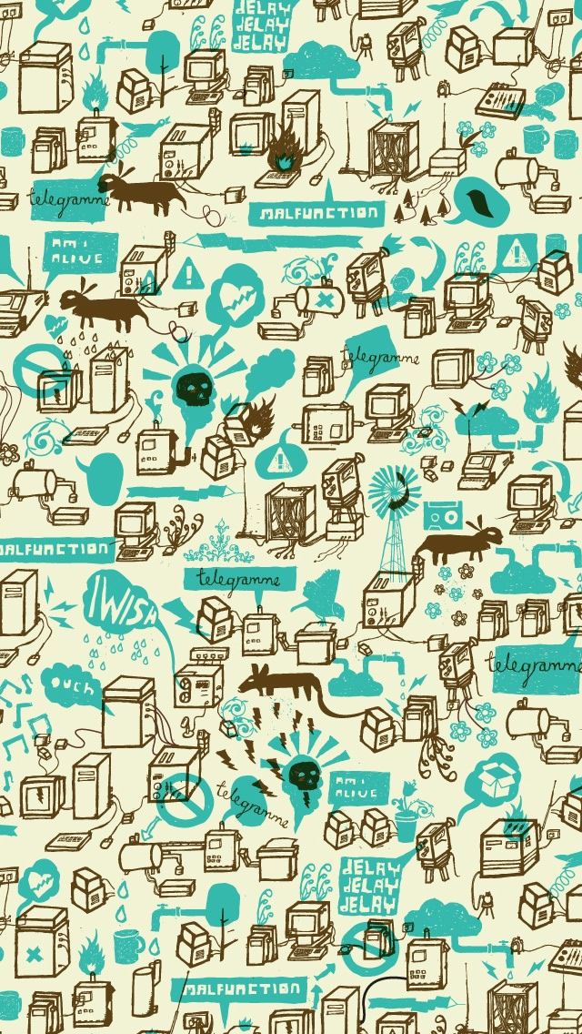 640x1136 Telegramme - cube iPhone Wallpaper
