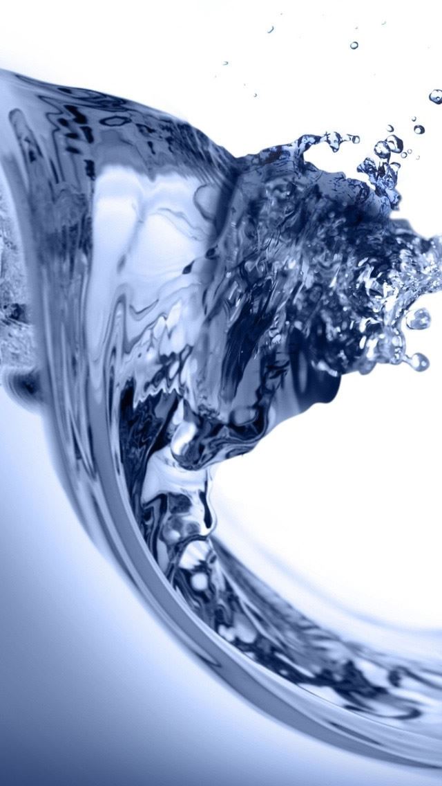 640x1136 Spray Water Wave - bubble iPhone Wallpaper