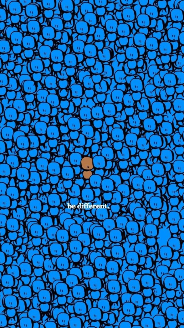640x1136 Be Different - circle iPhone Wallpaper