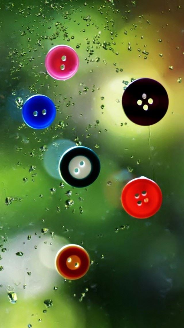 640x1136 Glass Buttons - droplet iPhone Wallpaper