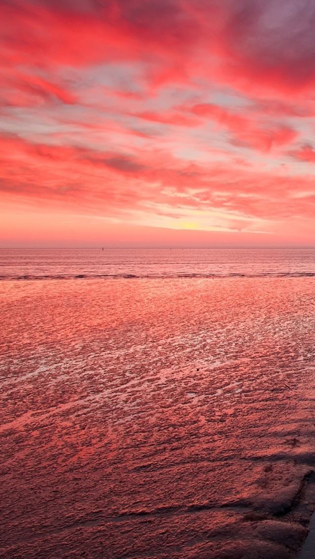 640x1136 Sunset glow - sky iPhone Wallpaper