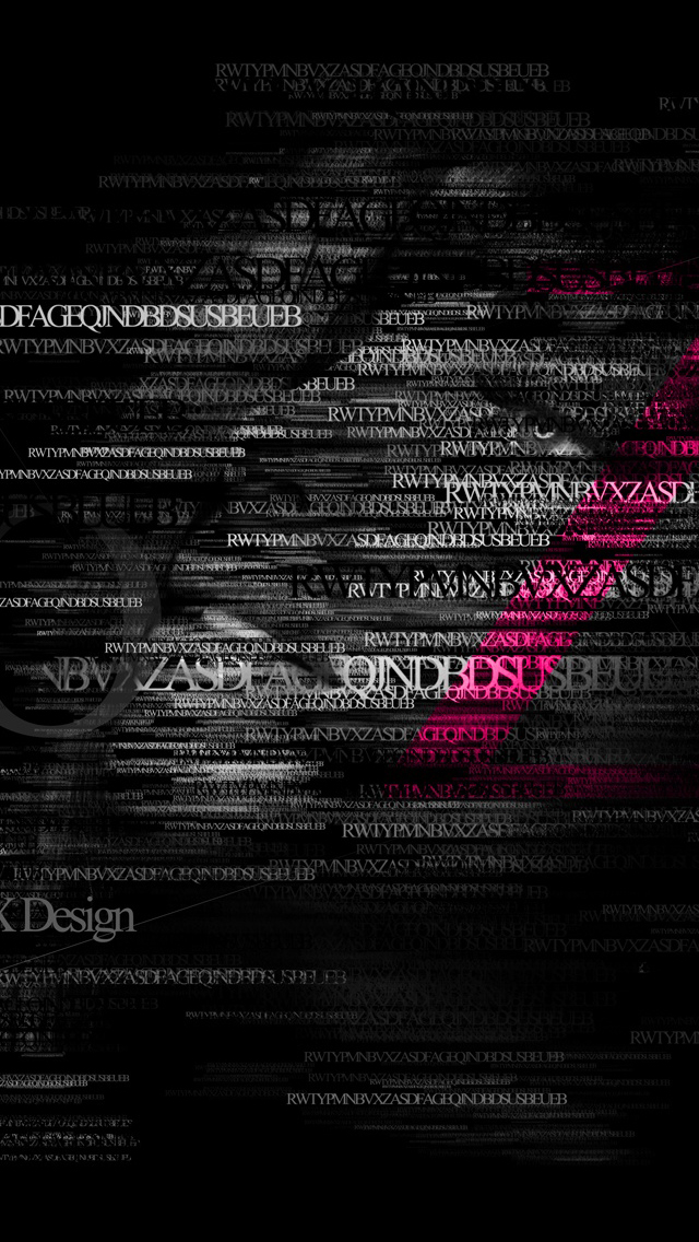Typography z series iPhone wallpaper 