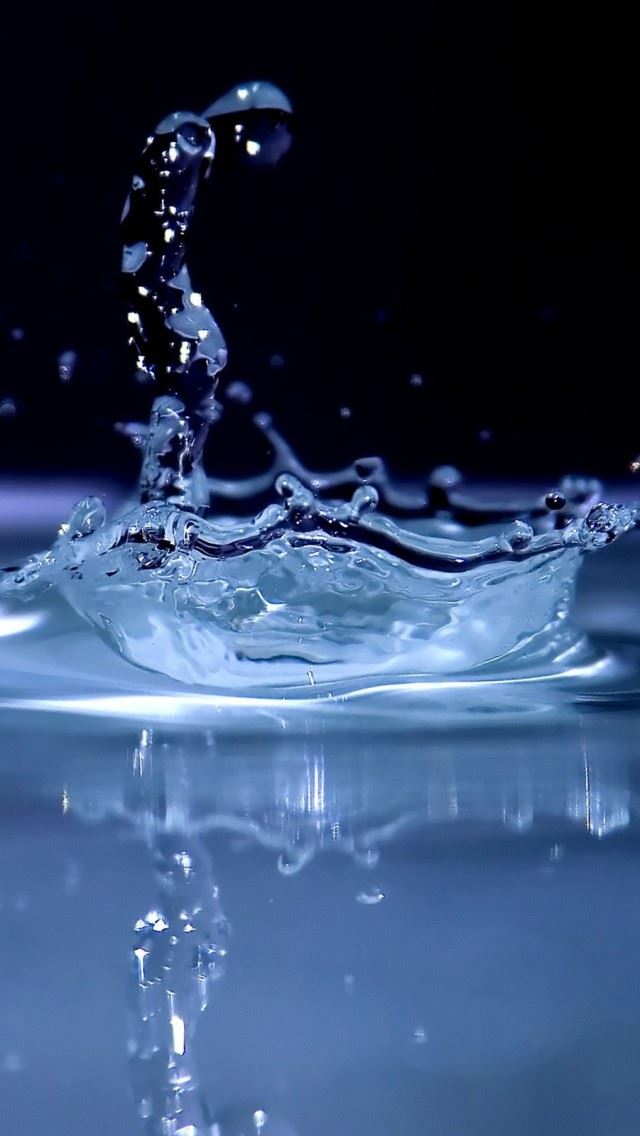 640x1136 Water Splash Background - wave iPhone Wallpaper