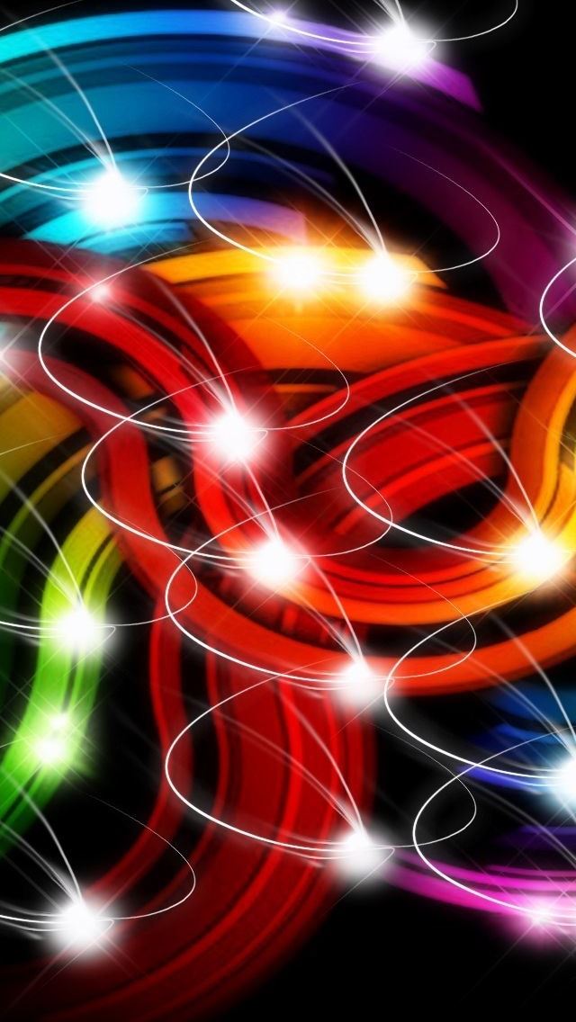 640x1136 Lights Circuit - wave iPhone Wallpaper
