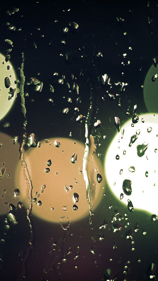 640x1136 Raindrops On Glass - droplet iPhone Wallpaper
