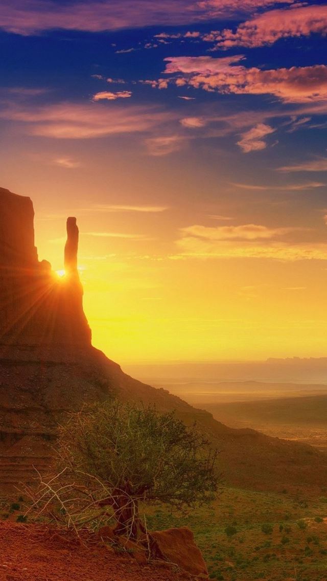 640x1136 Canyon Sunrise - sunrise iPhone Wallpaper